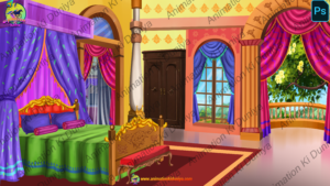 King's Bedroom - Inside Background - Interior Room  Background
