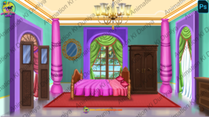 King's Bedroom - Inside Background - Interior Room  Background