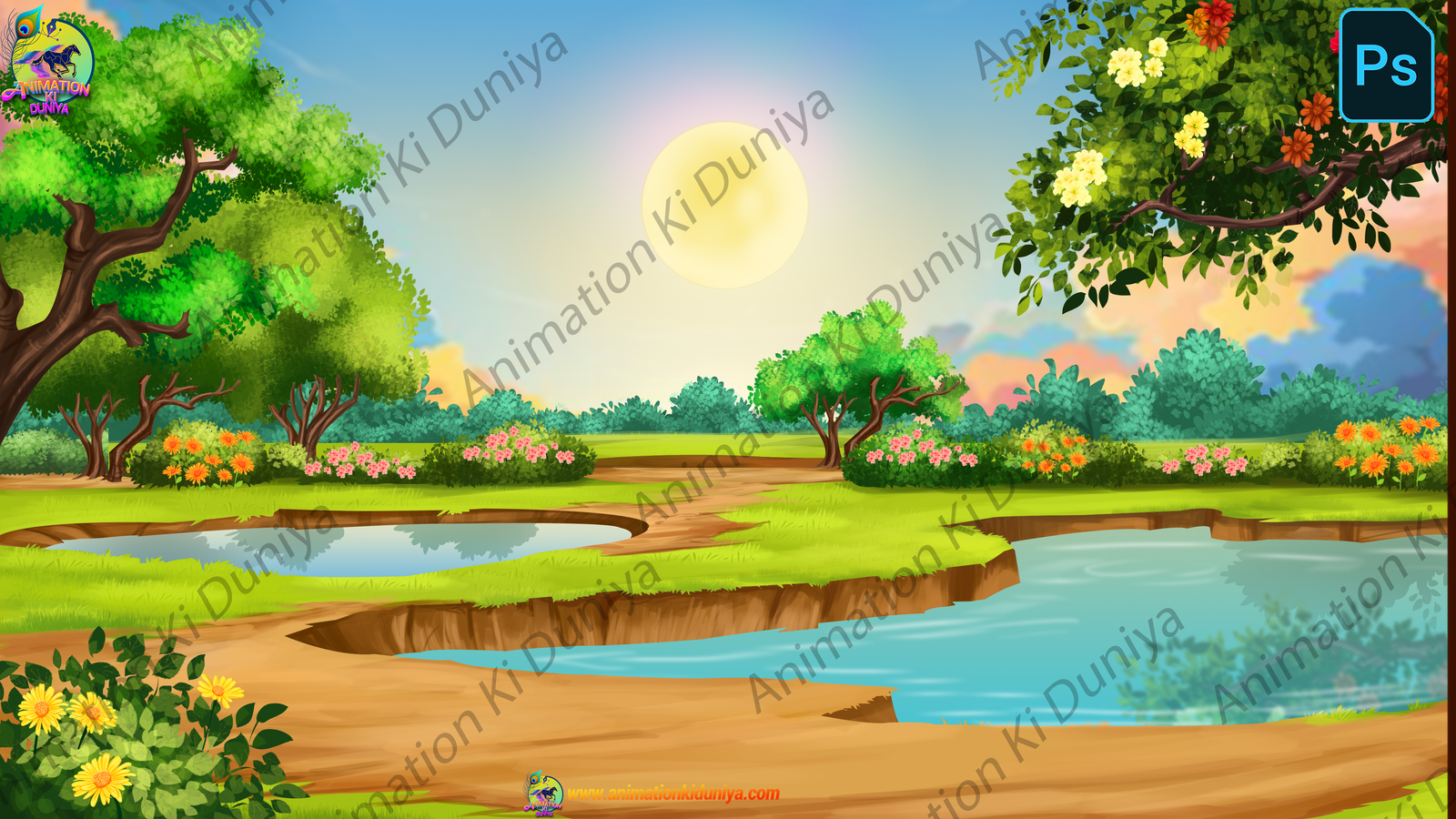 Nature Jungle - PSD Background 4K quality - Background Park Photoshop