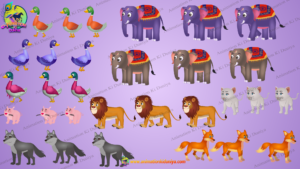 Animal Characters Bundle (Full Animated)
