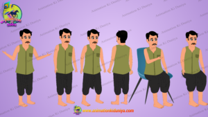 Village Man Full Rigged Animation Character 