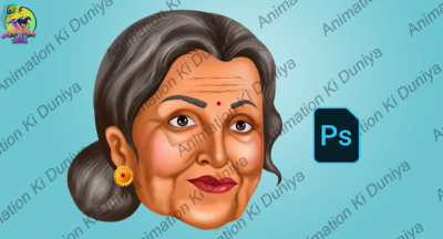 Village Old Woman PSD Face