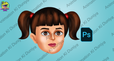 Cute Girl PSD Face