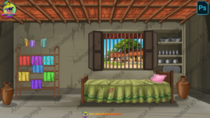 Poor Bedroom - Inside room - 4K Quality