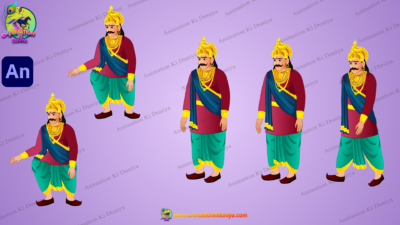 King (Raja) Human Animated Character