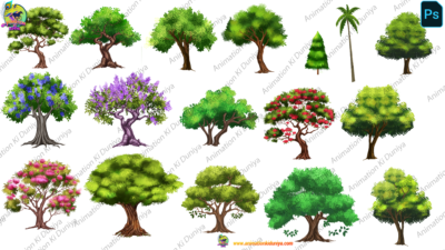 17 PSD Tree Set – PSD Files