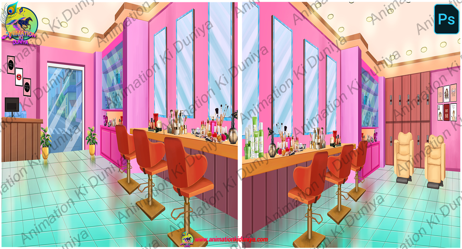 Beauty Parlour Background