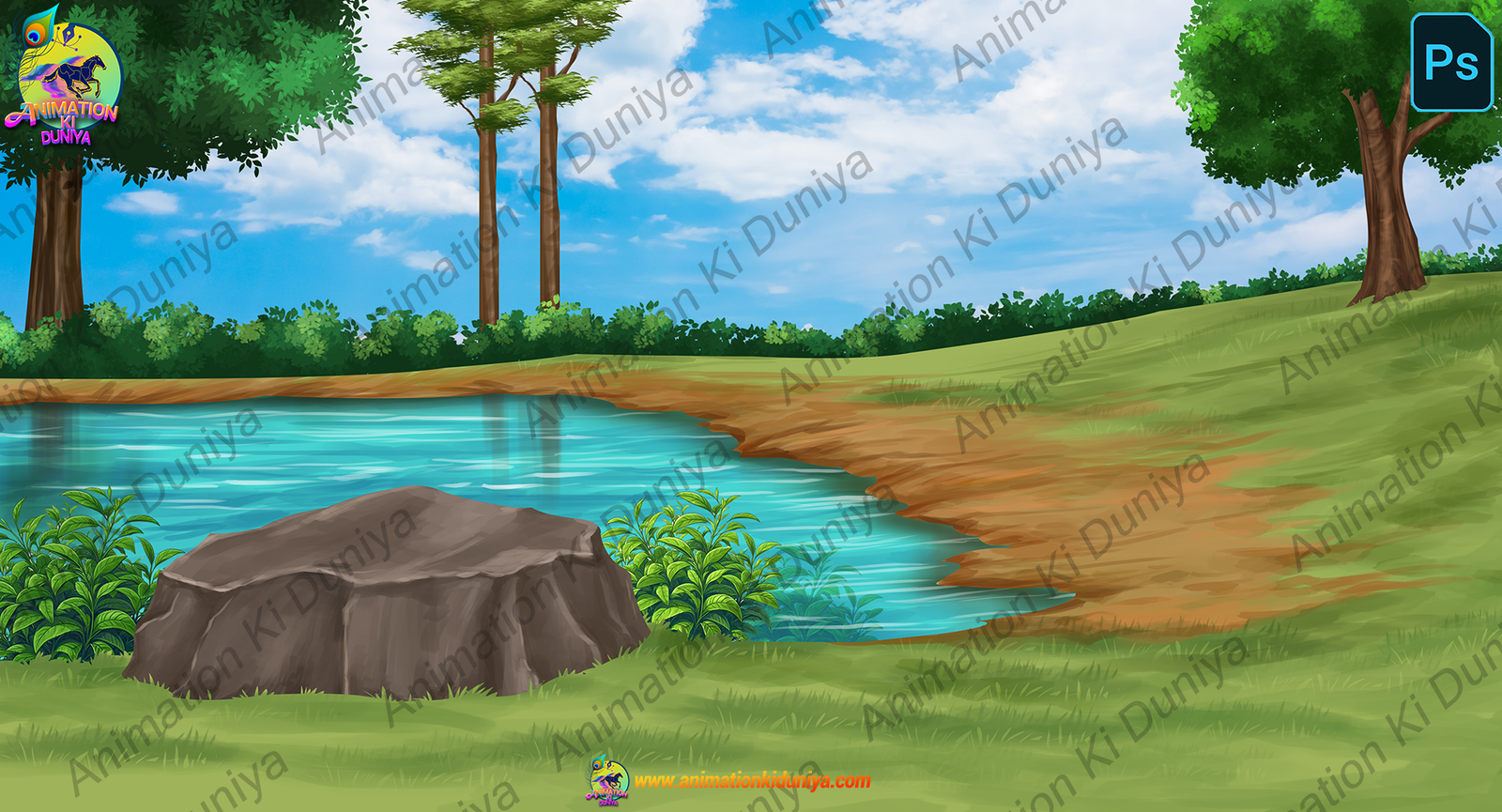 River Background - Jungle Background
