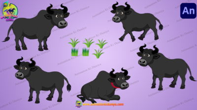 Buffalo Cartoon Character