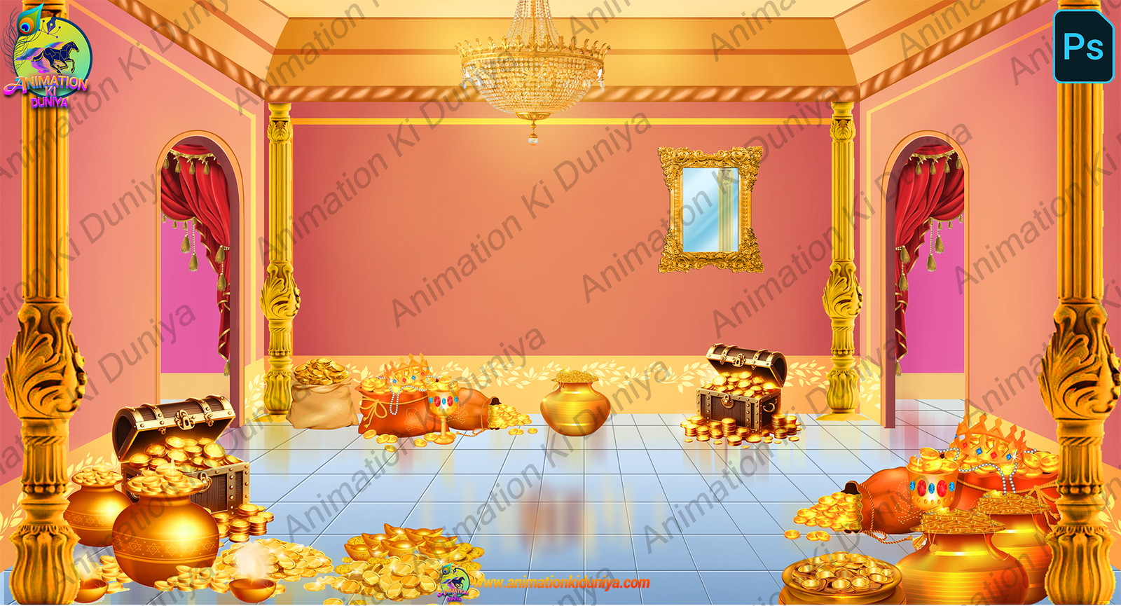 Gold Inside Room