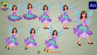 Beautiful Angel ( Pari ) Cartoon Character