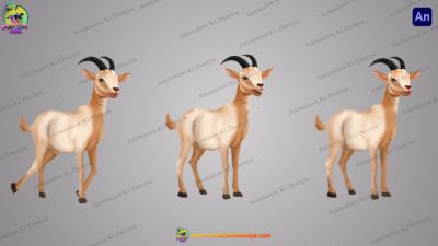 Goat ( बकरी ) Cartoon Character