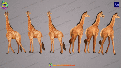 Giraffe ( जिराफ ) Cartoon Character