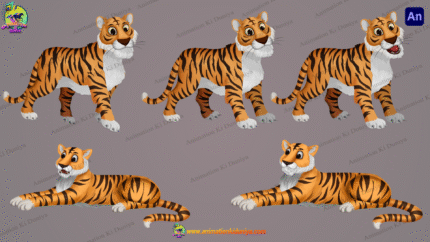 Tiger ( बाघ ) Cartoon Character