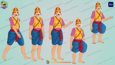 Yodha Cartoon Character