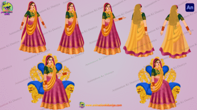 Bride (  दुल्हन Dulhan ) Cartoon Character
