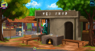Tea Shop PSD Background