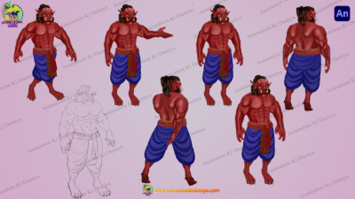 Red Ghost ( Horror Character ) “Rigged and Animated” Character