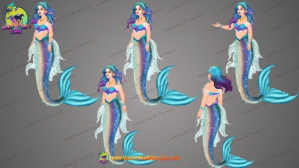 Mermaid (Jalpari ) Cartoon Character