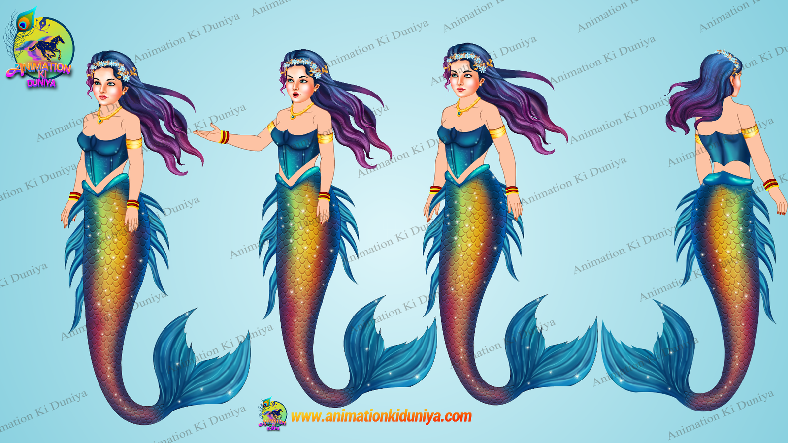 Mermaid (Jalpari ) Cartoon Character