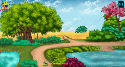 Indian Village River Side High Quality PSD Background