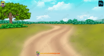 Ground Cartoon Background High Quality PSD Background