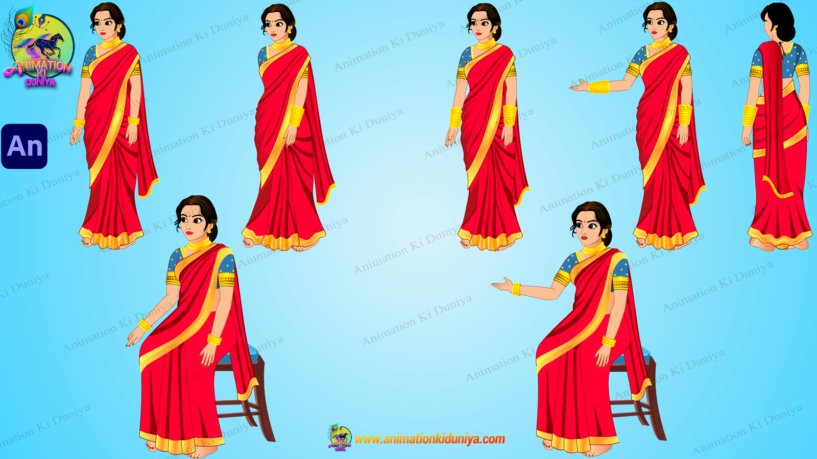 Raja Cartoon Character Village Animated Background - Animation Ki Duniya