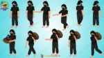 Mega 2D Animation Bundle: 20+ Indian Cartoon Characters & 25+ Village PNG Backgrounds(Gareeb Kissan, Sadhu Baba , lakaddhara , Boodhi Amma, Village Man Bundle set ) - Image 37