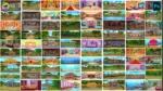 80+ Mega Cartoon Background Bundle PSD – Ultimate Collection of Village, Palace & Nature | Animation Ki Duniya