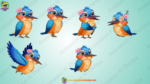 21+ Cute Cartoon Birds Bundle | Animation Ki Duniya - Image 17