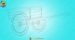 Cow Cart ( Bail Gadi )  2D Prop for Animation | Animation Ki Duniya - Image 2