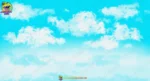 Day Sky with White Clouds PSD Background | Animation Ki Duniya