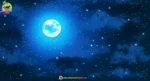 Night Sky with Full Moon and Stars PSD Background for Animation | Animation Ki Duniya