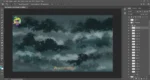 Dark Stormy Rain Sky PSD Background for Animation | Animation Ki Duniya - Image 2