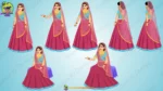 Traditional Indian Princess Rajkumari Character Sheet | Animation Ki Duniya
