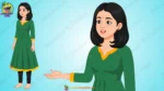 Village Girl ( Larki ) Cartoon Character | Animation Ki Duniya - Image 4