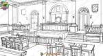 Indian Courtroom Interior Background PSD – High-Quality Adalat | Animation Ki Duniya - Image 2