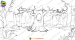 Dense Jungle with Hollow Tree Background PSD – Magic Forest | Animation Ki Duniya - Image 2