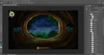 Hollow Tree Inside ( Birds inside tree holl ) PSD Background | Animation Ki Duniya - Image 3