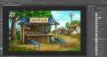 Indian Chai Ki Tapri Background PSD – Village Tea Stall | Animation Ki Duniya - Image 3