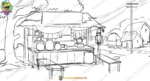 Indian Chai Ki Tapri Background PSD – Village Tea Stall | Animation Ki Duniya - Image 2