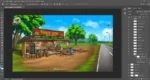 Chicken Dhaba Highway Restaurant PSD Background for Animation | Animation Ki Duniya - Image 3