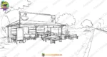Chicken Dhaba Highway Restaurant PSD Background for Animation | Animation Ki Duniya - Image 2
