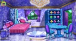 Magical Diamond Room Interior ( Birds ) PSD Background | Animation Ki Duniya