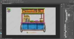 Fuchka Stall ( Thela , stall )2D Prop for Animation | Animation Ki Duniya - Image 3