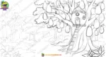 Jackfruit ( Katahal ) Tree House PSD Background | Animation Ki Duniya - Image 2