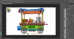 Momo Stall ( Thela ) 2D Prop for Animation | Animation Ki Duniya - Image 3