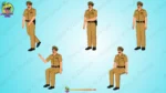 Male Police Officer Animated Character | Animation Ki Duniya