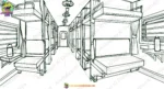 Train Interior ( Inside Train  ) Compartment 2D Background | Animation Ki Duniya - Image 3