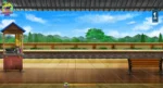 Railway Station Front View and Platform PSD Background | Animation Ki Duniya